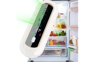 YATOSEEN Dezodorator do lodówki, odświeżacze do lodówki USB, mały oczyszczacz powietrza, przenośny eliminator zapachów w lodówce wielokrotnego użytku, do lodówki, szafy, samochodu, szafy na buty