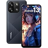 OSCAL Smartphone Offerta 2024, FLAT1C 4GB RAM 32GB ROM Telefono Cellulare con Schermo 6.5" HD+, 8MP+5MP, 4700mAh, Android 13 