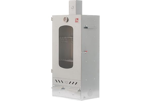 ITA Fumoir 7012 - Armoire de fumage premium à 3 étages - Acier allié, avec fenêtre et cheminée - Qualité Made In EU Directement du fabricant - Fumoir pour le fumage à froid et à chaud