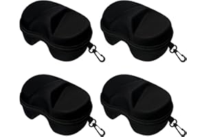 YDQUANI 4 Pcs Diving Mask Cases, EVA Portable Swim Goggles Boxes Scuba Mask Cases Protective Carrying Bags with Buckle for Sunglasses Eyeglasses