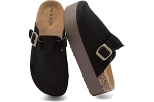 ZAXUNAI Sabot Donna Clogs Ciabatte Chiuse con Comodo Pantofole in Pelle Scarpe da Giardino Traspirante Ciabatta Sandali ，Pantofole Suola Spessa