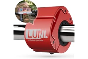 LUNI professional® Handyhalterung Fahrrad aus Aluminium [100% rüttelfest] Universal Smartphone Halterung Fahrradlenker | Fahrradhalterung für jedes Handy | Schnellspann-Funktion