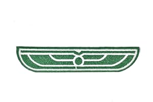 SUPER6PROPS Alien USCSS Nostromo Weyland Yutani Green Wings Embroidered Iron On Patch (95mm x 20mm)