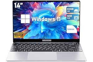 FUNYET DuetBook - Laptop de 14.1 Pulgadas, Windows 11 Pro, Celeron N5095 16GB RAM 512GB SSD, hasta 2.7GHz IPS FHD 1920 x 1080 Convertible USB HDMI Bluetooth de 180°