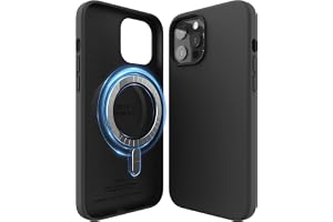 elago Magnetiskt Silikonfodral för iPhone 12/12 Pro | Kompatibel med MagSafe, Skyddsfodral, Stöttålig, Slankt Fodral, Mikrofi