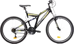 F.Lli Schiano Bull, Bici Biammortizzata Unisex Adulto, Nero-Giallo, 26'' :  Amazon.it: Sport e tempo libero