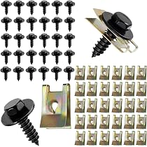 worldgolden 10 clip di fissaggio per paraurti, clip in plastica per auto, clip e elementi di fissaggio automatici per GM 11589293 per Opel 1816589  34