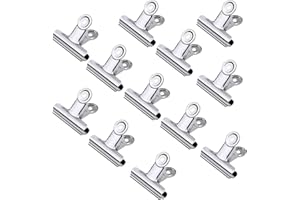 QincLing 12 Pack Chip Clips Bag Clips Food Clips Stainless Steel Clips for Bag Air Tight Seal Grip Clips for Home Kitchen Office School