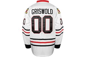 QCBW Clark Griswold #00 X-mas Christrmas Vacation Stitched Movie Hockey Jersey S-XXXL