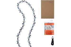 Qiaomiao Sägeketten für 12 Zoll (30 cm) Schwert, 1/4" 1,1 mm 64 Treibglieder ketten Kompatibel mit Stihl Kettensägen - 36700000064