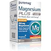 Puremag Plus - Magnezyum Sitrat, Malat, Bisglisinat, Taurat ve P5P - 60 Tablet