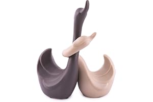 Pajoma Łabędzia zestaw 2 szt. "Zakochane szronki" z ceramiki dł. 21 x szer. 9 x wys. 24 cm