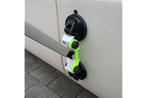 MANUFAKTUR3D Wandhalterung Wandhalter Befestigung Halterung Halter Aufnahme Saugnapf Stützfußhalter für Markise Fuß Stütze Markisenstütze Wohnmobil Caravan (Set für Stützfuß Typ Dometic)