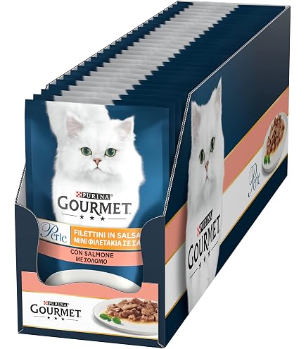 Sheba Cibo Umido Per Gatti - Confezione Da 4 Pacchi (12 Porzioni Da 85g L'uno), Varietà In Salsa, Alimento Completo