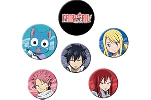 AMBROSIANA Fairy Tail Lot de badges mixtes Characters