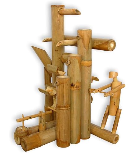 Zen Outdoor Gartenbrunnen-Bambus Wasserspiel-Rotierende Pumpe  Wasserspiel-Japanische Gartendekoration, 35Cm Ornamente : Amazon.de: Garten