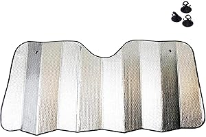 Prelisee Sonnenschutz Auto Frontscheibe Frontscheibenabdeckung Auto Hitzeschutz faltbar, Hitze (140X70 cm)