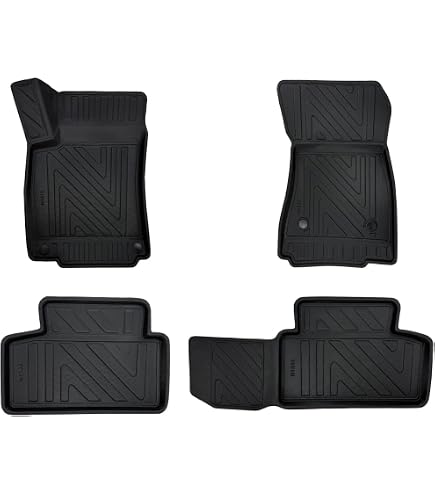 Tapis De Sol Caoutchouc TPE Pour Mercedes GLB X247 (à Partir De 2019) - Lot Complet, Bords Hauts 5 Cm, Antidérapant - 3