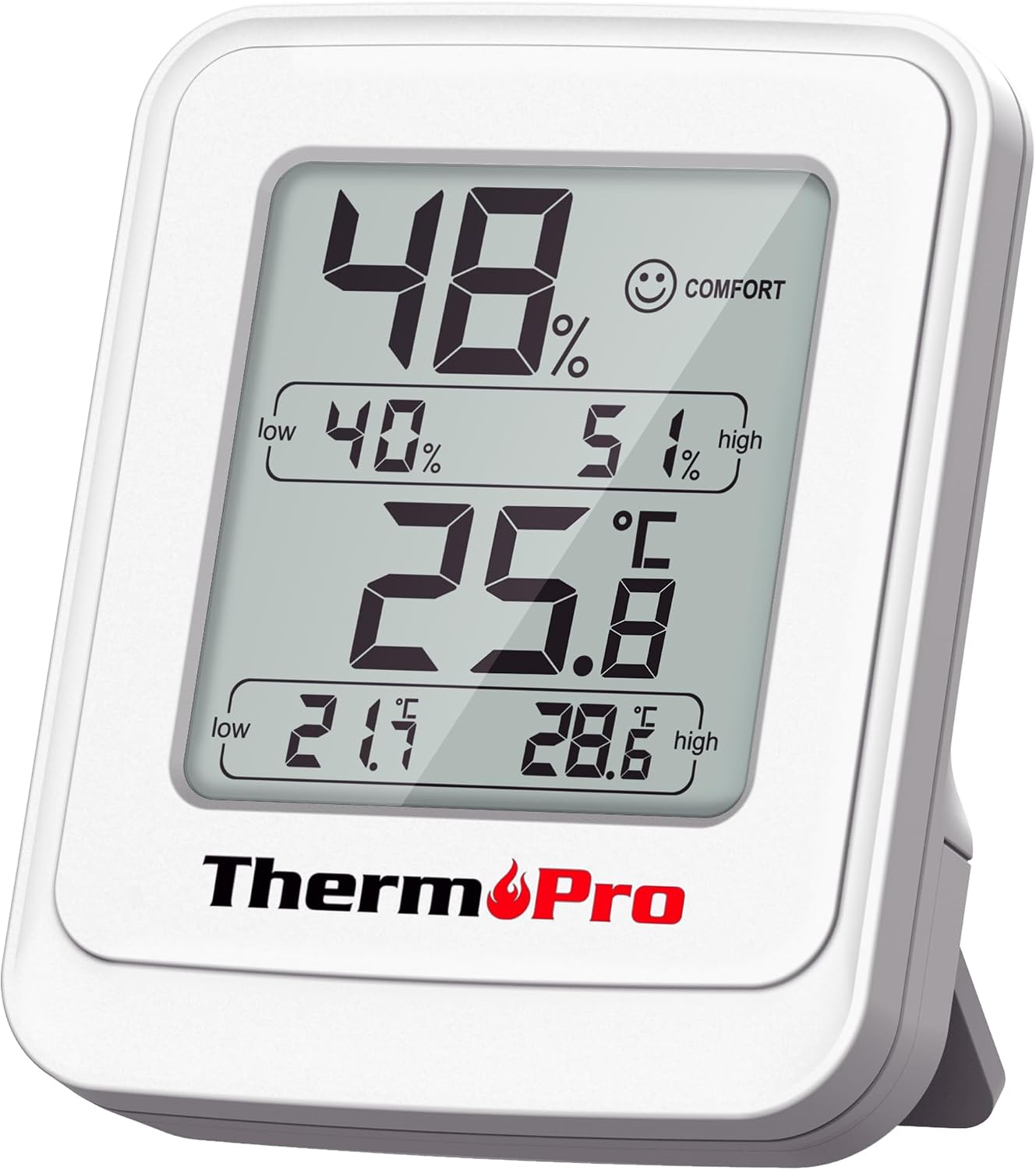 ThermoPro Digital Greenhouse Thermo-Hygrometer, Max/Min Thermometer Outdoor with Magnetic Mount, IPX5 High-Humidity Resistant, Easy to Read, 10s Fast Refresh for Indoor Plants, Grow Tent, Garden