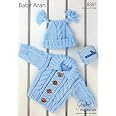 Stylecraft Baby Aran Knitting Pattern 