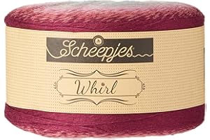 Scheepjes 1698-753 Fil De Laine Tourbillon, Longueur 1000 Mètres, Tranche 'O' Tarte Aux Cerises