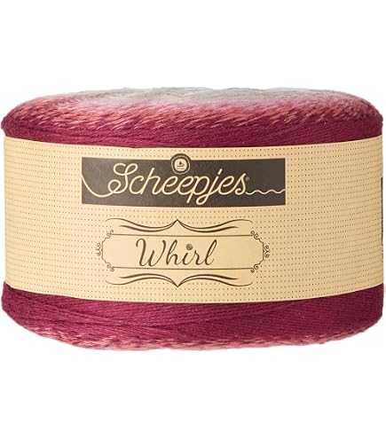 Fil à Tricoter Scheepjes Whirlette - 5x100g, 60% Coton 40% Acrylique, 455m Par Pelote - Pour Dentelle Et Effet Dégradé