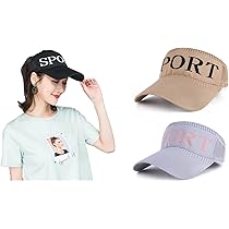Buy CLOTHERA Sport Sun Visor Cap Hat Empty Top Summer Spring