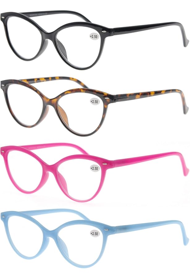 Occhiali Da Lettura Retrò Stile Anni '50 A Forma Di Occhio Di - Foto 2