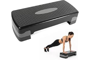 HAOUTDORY Stepper Fitness à Domicile,Stepper Antidérapant pour Entraînement Aérobique et Fitness