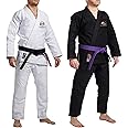 BJJ Gi Brazilian Jiu Jitsu Gi Uniform Suits by Athletics Gear | 100% Cotton Pearl Weave Fabric, Light Weight for Kids, Men & Women