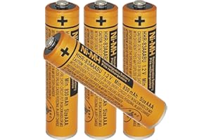 JAPUSOON AAA Piles Rechargeables Phone 830 mAh (Lot de 4) pour Panasonic, HHR-83AAABU 1,2 V Ni-MH Batteries Rechargeables pour Gigaset téléphone sans Fil