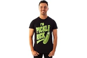 Rick And Morty T Shirt Mens | Pickle Rick Black Top | Short Sleeve Cotton Tee
