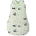Yukkidds Baby Sleeping Bag 2.5 Tog 12-18 Months Newborn Sleeping Bag 100% Cotton Sleep Sack for Winter Warm and Comfortable Green