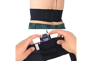 URSA STRAPS URSA - Correa de cintura ultra delgada, transpirable y elástica, compatible con la mayoría de transmisores/receptores (negro, cintura grande, bolsa pequeña)