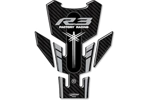 labelbike - Adesivo 3D Moto Paraserbatoio Protezione e Decorazione in Resina compatibile con YAMAHA R3 2019-2025