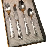 Curia Grabador - Personalised Cadet Communion Cutlery Set - Engraved Cutlery with Name and Date | Gift Box Included, 18/10 St