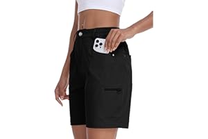MoFiz Pantaloncini Donna Cargo Shorts Estivi Pantaloni Corti Trekking Shorts Sportivo Leggero Escursionismo con Tasche