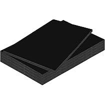 Lot De 15 Plaques De Mousse Noire A3 - 29,7 X 42 Cm - Épaisseur 3 Mm - Pour Bricolage Et Présentation