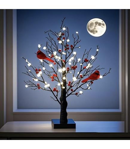 Guijiyi Luci A Ramo, 3 Pezzi Luci A Ramo Di Betulla Con 144 LED E Spina, 8 Modalità Di Illuminazione, Rami Illuminati Bianco Caldo Fai Da Te Per Decorazioni Di Natale, Ringraziamento