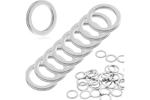 HUSALSEA 30 Pezzi Rondelle Alzaporta, M10 Rondelle Acciaio Inox, Acciaio Inossidabile 304, Rondelle Piane, Guarnizioni, Adatto per Porte, Biciclette, Accessori di Macchinari