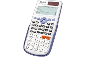 OSALO Calculatrice Scientifique 417 Fonctions Non Programmable Solaire 10+2 Chiffres Affichage Écrit Calculatrice Ultra légère pour l'école (OS 991ES Plus)