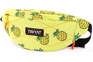 Mise à Niveau TINYAT Augmenter la Version Travel Fanny Pack Ceinture Sac de Taille Sling Pocket Super léger pour Voyage en Bord de mer Sac Banane T2011.