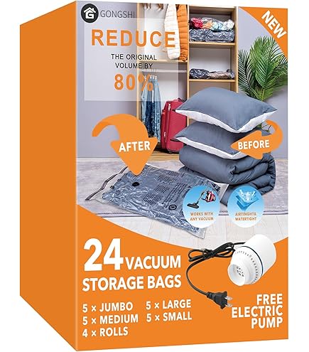 PACKDUDE Sac Sous Vide Matelas Jusqu'à 200x160cm (Taille du