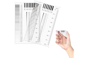 DEVANTIA Risslineal Rissmonitor Rissbreitenlineal - Spaltmaß Messwerkzeuge für präzise Kfz- und Möbelinspektion, Experten-Messgerät für Gutachter und Handwerker, Hochpräzision, Einfach zu bedienen (2 Stück)