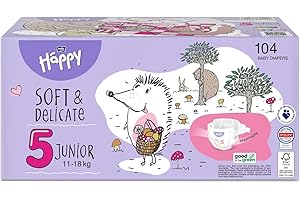 BELLA BABY HAPPY Pannolini Happy JUNIOR BOX COLORATI 52 x 2 = 104 TG.5 BOX