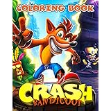 Crash Bandicoot Coloring Book: An Amazing Coloring Book With Many Images Of Crash Bandicoot. A Way To Relax And Relieve Stres
