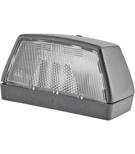 HELLA 2KA 001 386-231 License plate light - C5W - 12V - Colour light disc: clear - Attachment/screw connection - Plug: Flat plug - Installation place: left/right