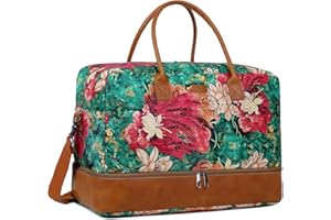 BAOSHA Ładna kolorowa torba podróżna, torba weekendowa, torba na noc, z przegródką na buty dla kobiet HB-10, BS, PRZEDSTAWIĆ