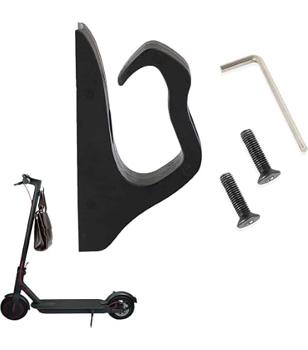 Crochet Avant Pour Scooter électrique Xiaomi M365 / M365 Pro – Lot De 2, Noir | Support Mural, Gain De Place