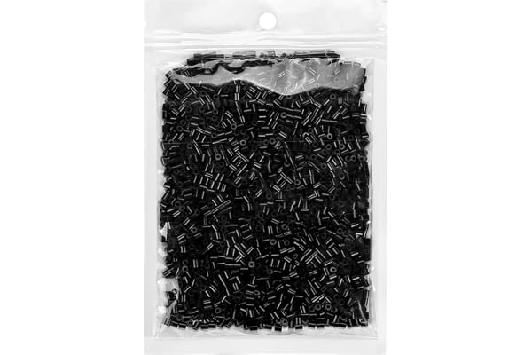 LIHAO 2000pcs Perles à Repasser Recharge Mini 2.6mm, Loisirs Créatifs pour Enfants - Noir